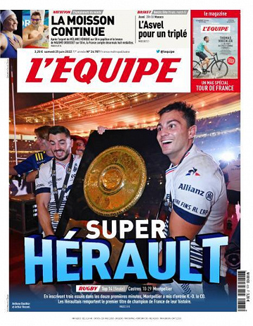 L’equipe du Samedi 25 Juin 2022