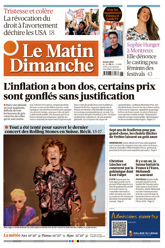 Le Matin Dimanche - 26 Juin 2022