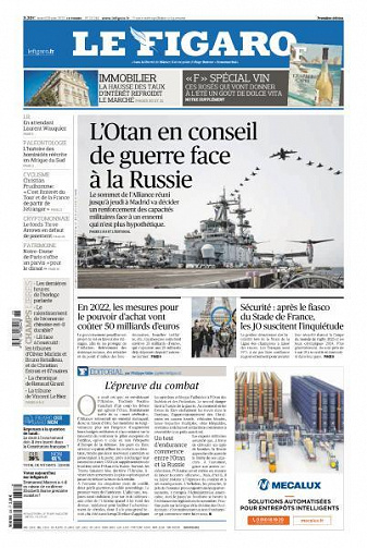 Le Figaro du Mardi 28 Juin 2022