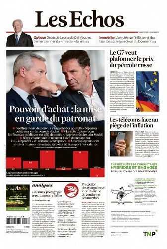 Les Echos du Mardi 28 Juin 2022