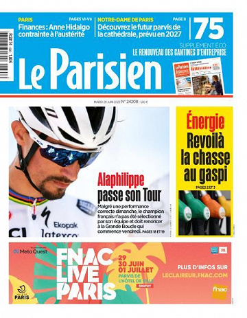 Le Parisien du Mardi 28 Juin 2022