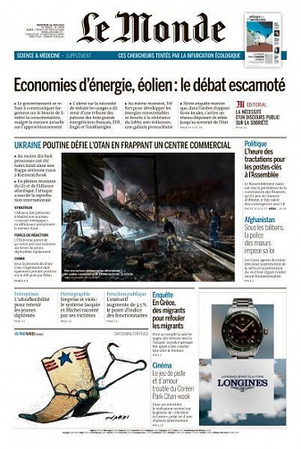 Le Monde du Mercredi 29 Juin 2022