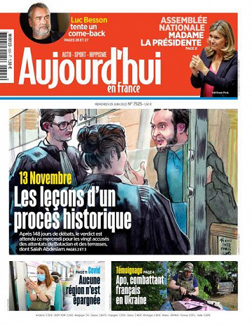 Aujourd’hui en France - 29 Juin 2022