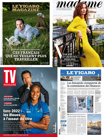 Pack Le Figaro et ses 3 suppléments - Vendredi 1er Juillet 2022