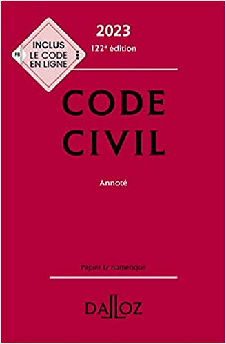 Code civil 2023 122ed : Annoté - Cllectif (2022)