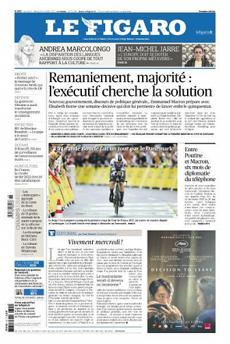 Le Figaro du Samedi 2 et Dimanche 3 Juillet 2022