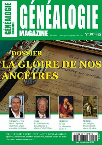 Généalogie N°397-398 - Mars-Mai 2022