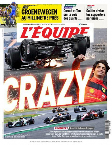 L’equipe du Lundi 4 Juillet 2022