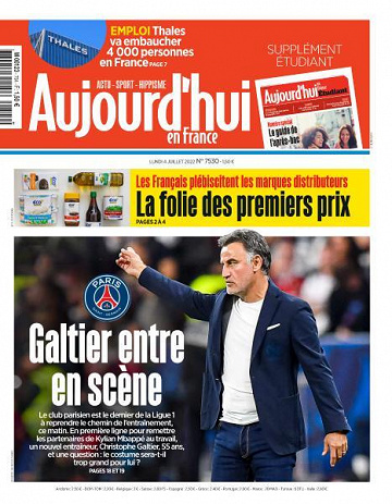 Aujourd’hui en France - 4 Juillet 2022