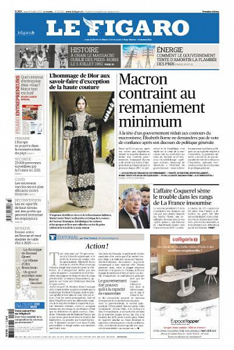 Le Figaro du Mardi 5 Juillet 2022