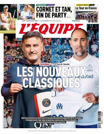 L’equipe du Mardi 5 Juillet 2022