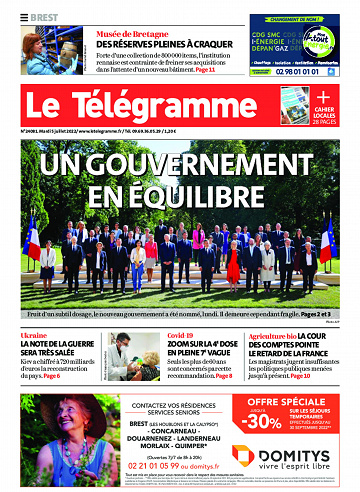 Le Télégramme (5 Éditions) Du Mardi 5 Juillet 2022