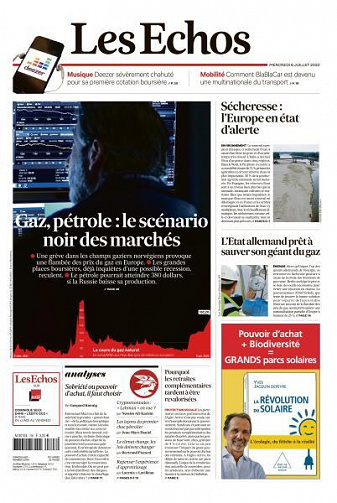 Les Echos du Mercredi 6 Juillet 2022
