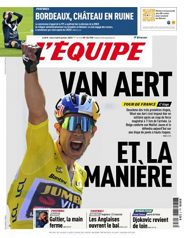 L’equipe du Mercredi 6 Juillet 2022