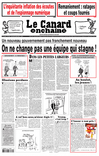 Le canard enchainé du Mercredi 6 Juillet 2022