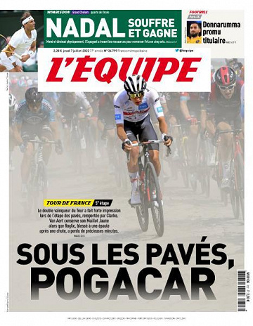L’equipe du Jeudi 7 Juillet 2022