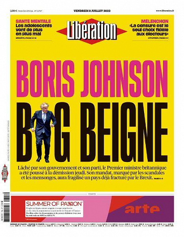 Libération du Vendredi 8 Juillet 2022