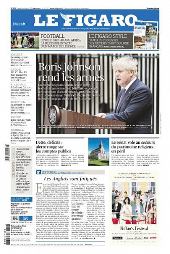 Le Figaro du Vendredi 8 Juillet 2022