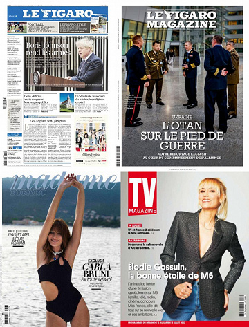 Pack Le Figaro et ses 3 suppléments - Vendredi 8 Juillet 2022