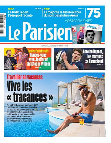 Le Parisien du Vendredi 8 Juillet 2022