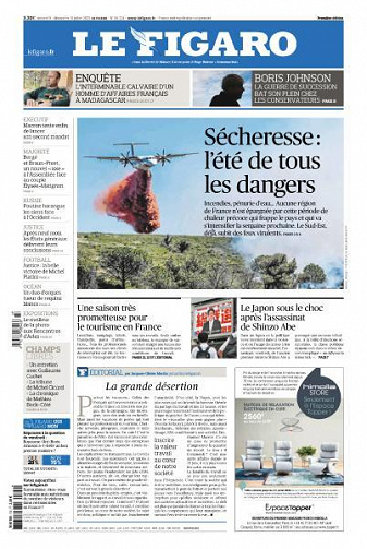 Le Figaro du Samedi 9 et Dimanche 10 Juillet 2022