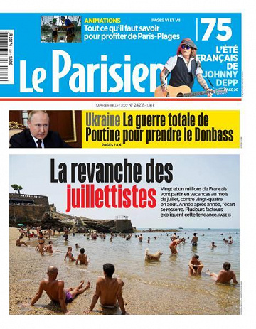 Le Parisien du Samedi 9 Juillet 2022