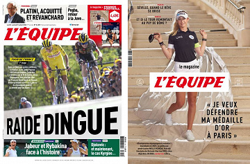 Pack L’Equipe + L’Equipe Magazine - Samedi 9 Juillet 2022