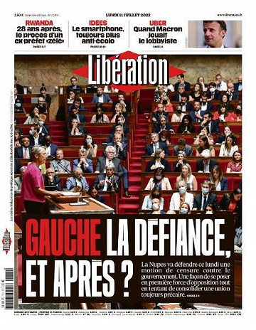 Libération du Lundi 11 Juillet 2022