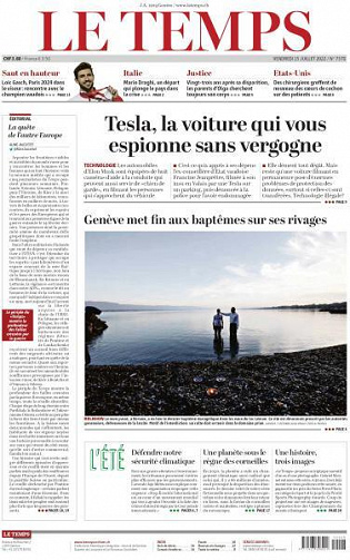 Le Temps - 15 Juillet 2022