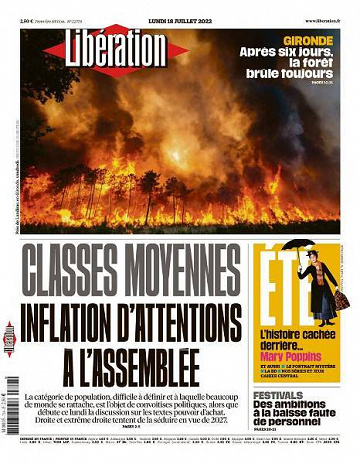Libération du Lundi 18 Juillet 2022