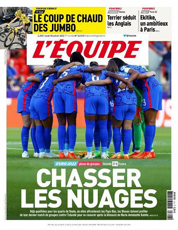L’equipe du Lundi 18 Juillet 2022