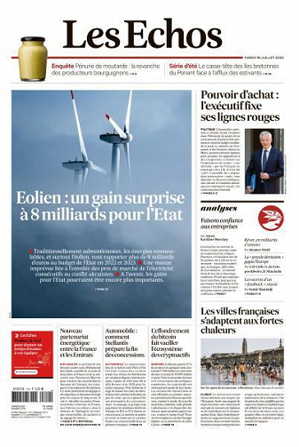 Les Echos du Mardi 19 Juillet 2022