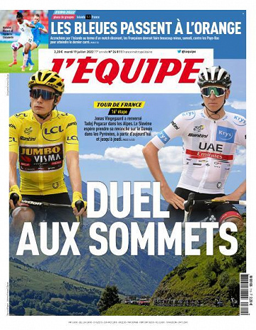 L’equipe du Mardi 19 Juillet 2022