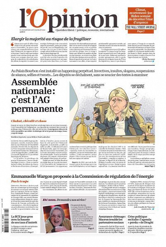 L’Opinion - 22-23 Juillet 2022