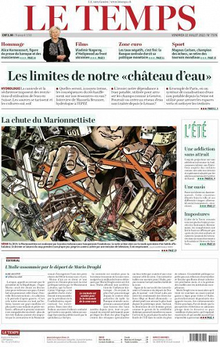 Le Temps - 22 Juillet 2022