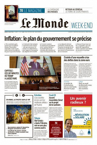 Le Monde du Samedi 23 Juillet 2022