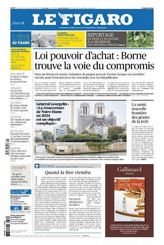 Le Figaro du Samedi 23 et Dimanche 24 Juillet 2022