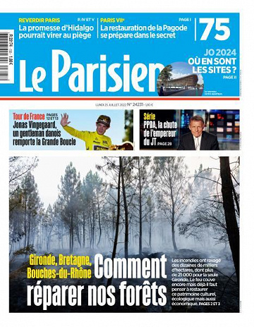 Le Parisien du Lundi 25 Juillet 2022