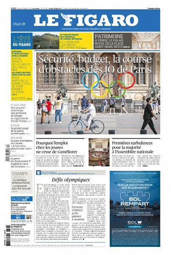 Le Figaro du Mardi 26 Juillet 2022