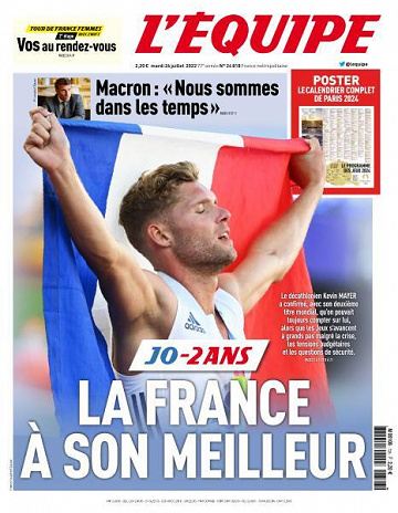 L’equipe du Mardi 26 Juillet 2022