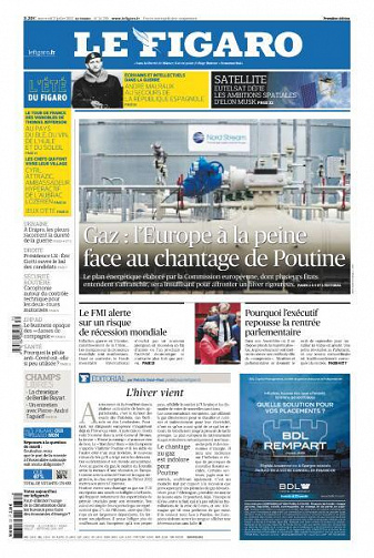 Le Figaro du Mercredi 27 Juillet 2022