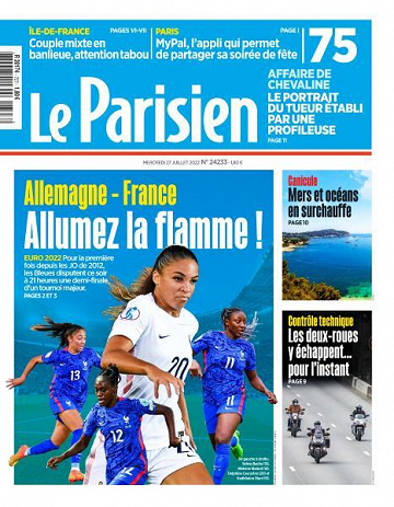 Le Parisien du Mercredi 27 Juillet 2022