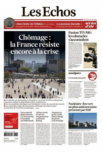 Les Echos du Jeudi 28 Juillet 2022