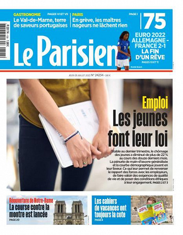 Le Parisien du Jeudi 28 Juillet 2022