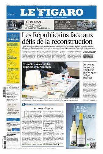 Le Figaro du Vendredi 29 Juillet 2022