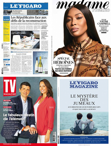 Pack Le Figaro et ses 3 suppléments - Vendredi 29 Juillet 2022