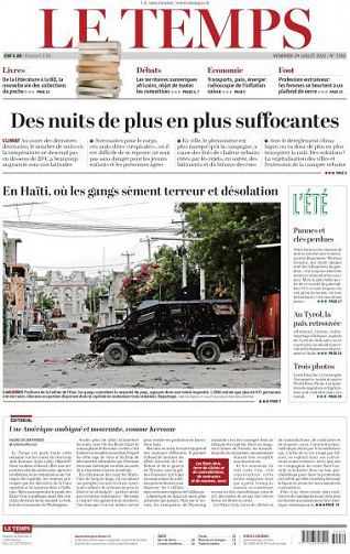Le Temps - 29 Juillet 2022