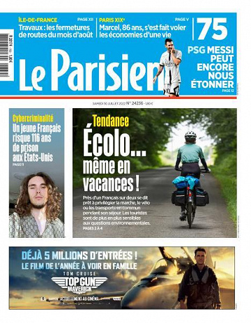 Le Parisien du Samedi 30 Juillet 2022