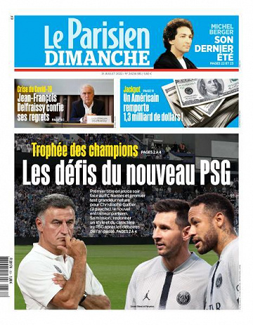 Le Parisien du Dimanche 31 Juillet 2022