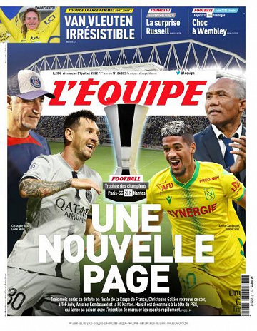 L’equipe du Dimanche 31 Juillet 2022
